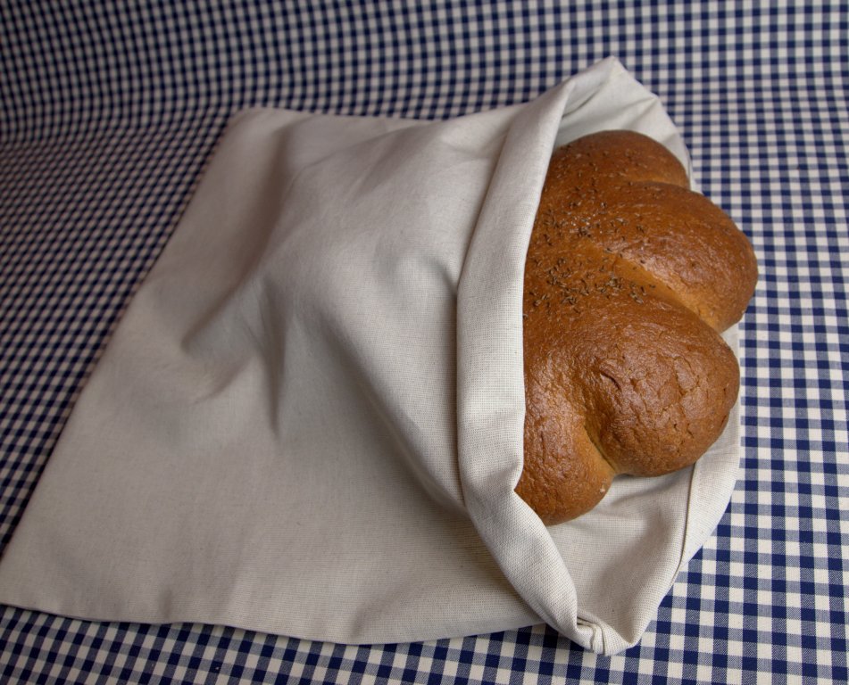 Lněný pytlík na chleba - Atelier Splněný sen