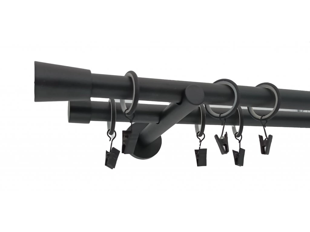 Kovové garnýže černé