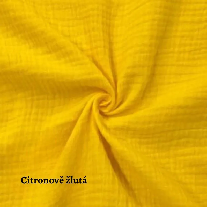 Mušelín světle citronově žlutý