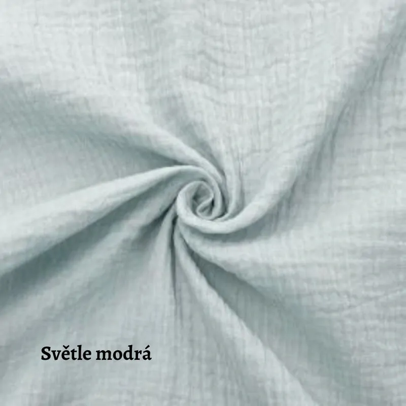 Mušelín světle modrý