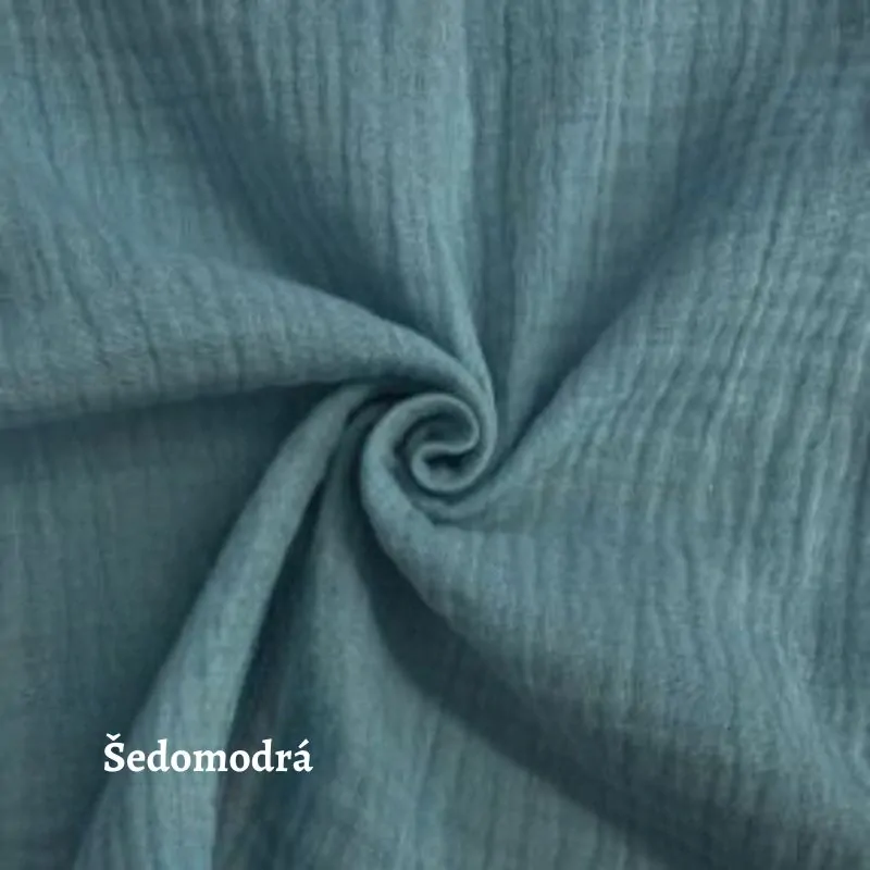 Mušelín šedomodrý