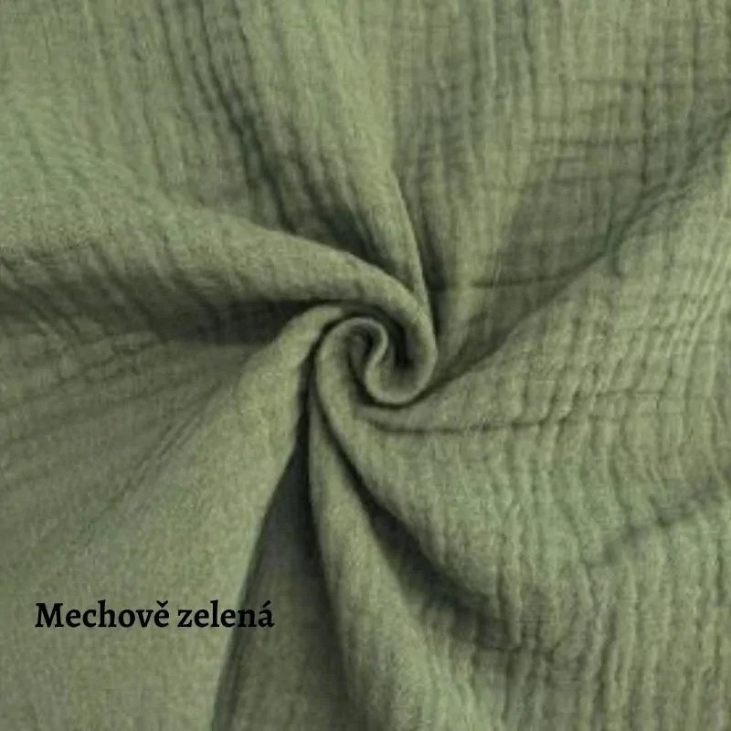 Mušelín mechově zelený