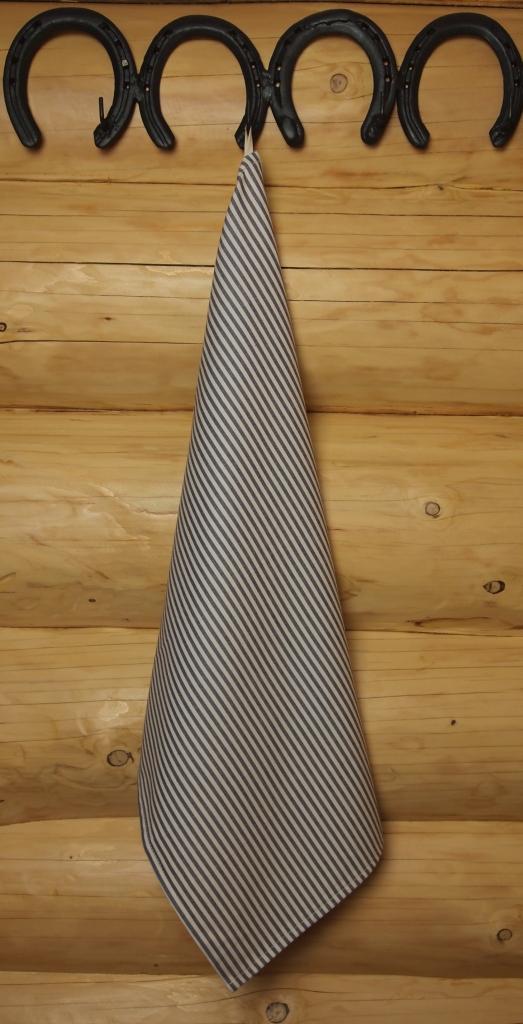 Utěrka na nádobí, modrá proužek, bavlněná 