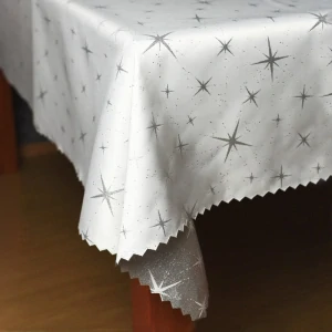 Vánoční ubrus Hvězda stříbrná