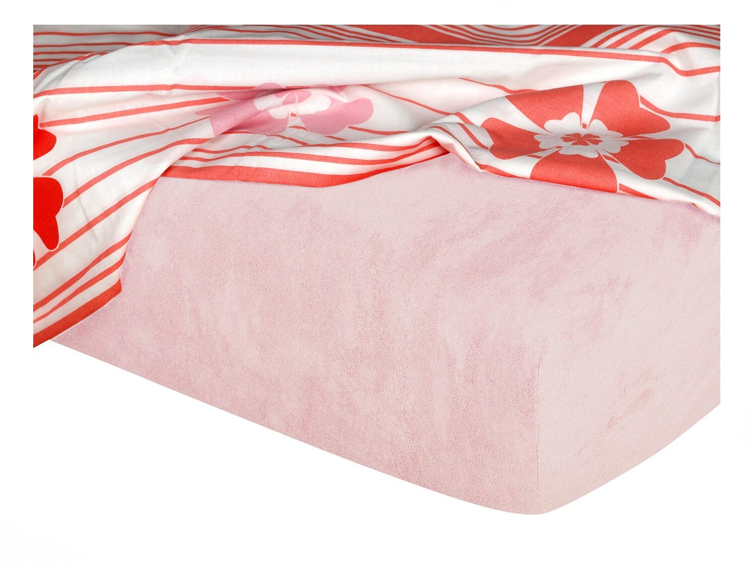 Prostěradlo froté pudrové