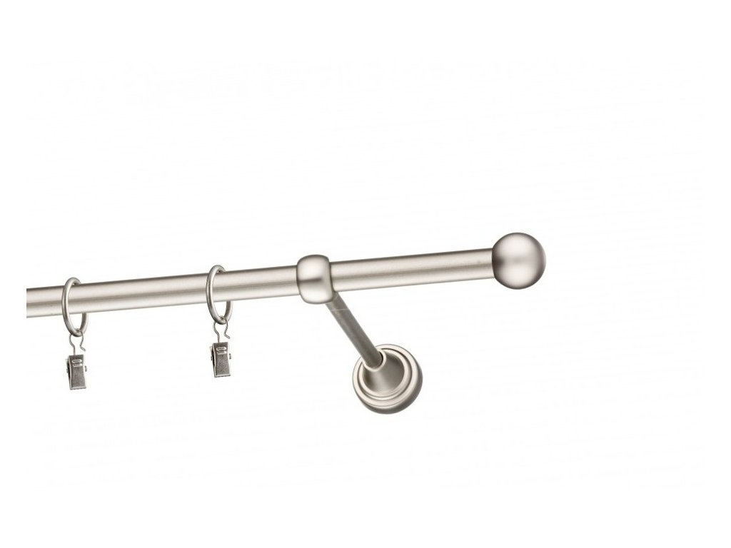 Garnýž Elegance Matný nikl, koncovka Koule