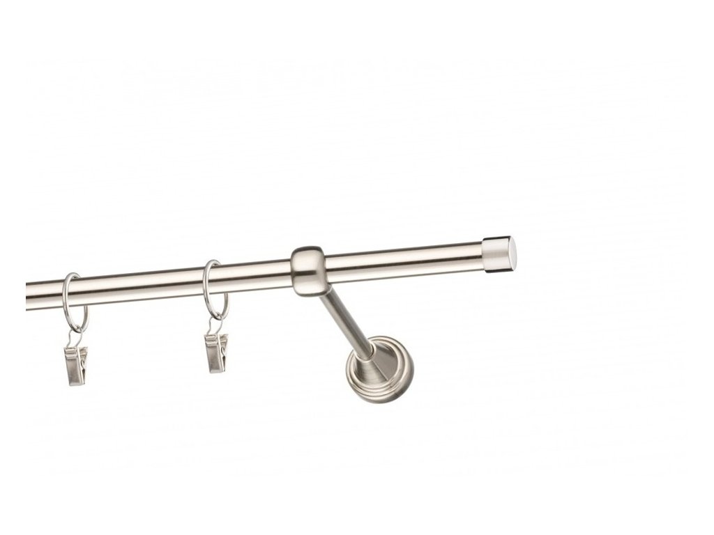 Garnýž Elegance Efekt nerez, koncovka Rullo