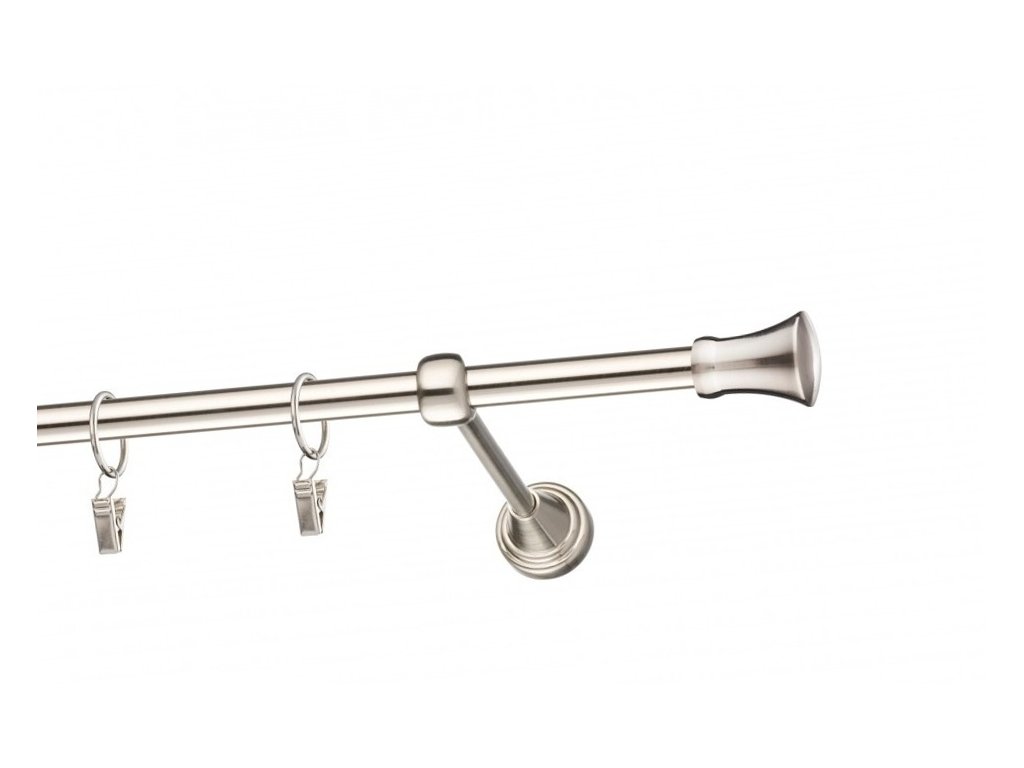 Garnýž Elegance Efekt nerez, koncovka Stone