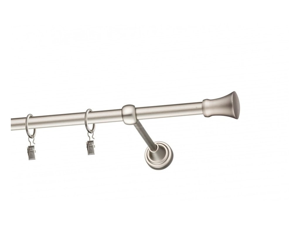 Garnýž Elegance Matný nikl, koncovka Stone