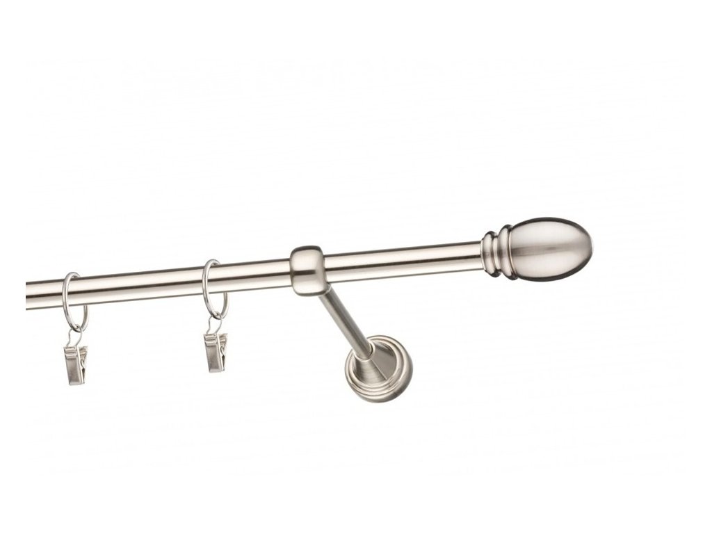 Garnýž Elegance Efekt nerez, koncovka Solla