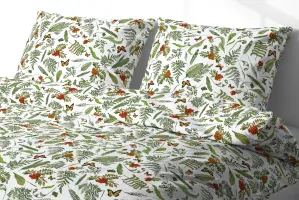 Povlečení bavlněné Motýl a jeřabina