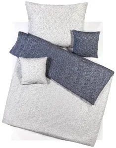 Povlečení bavlněné Kvítka tmavě modrá duo