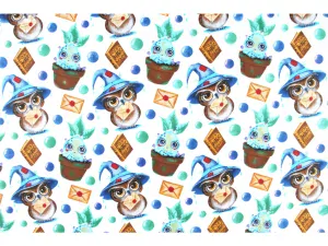 Plátno bavlněné Sova