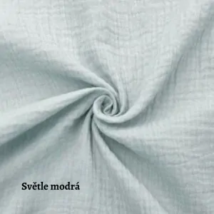 Mušelín světle modrý