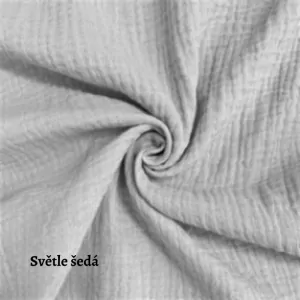 Mušelín světle šedá
