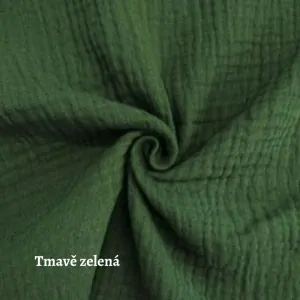 Mušelín tmavě zelený