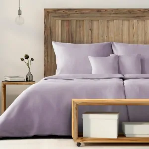 Povlečení lněné fialkové