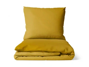 Povlečení bavlněné jednobarevné hořčicové