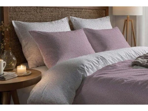 Povlečení bavlněné Kvítka růžová Duo