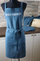 Zástěra na vaření ze 100% lnu