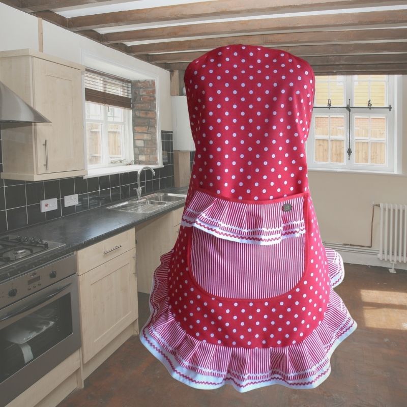 Zástěra Retro červený puntík