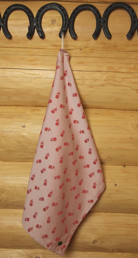 Utěrka na nádobí, červená kytička, bavlněná 