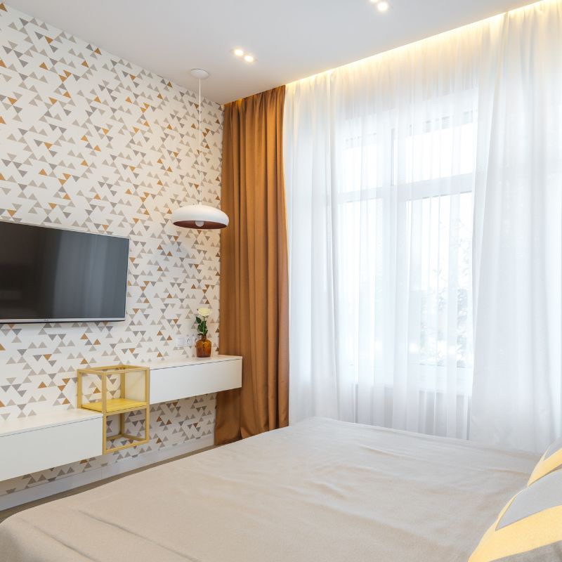 Závěsy Blackout medové na zatemnění