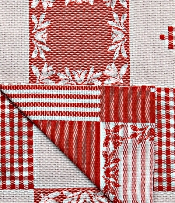 Kanafas Patchwork červený