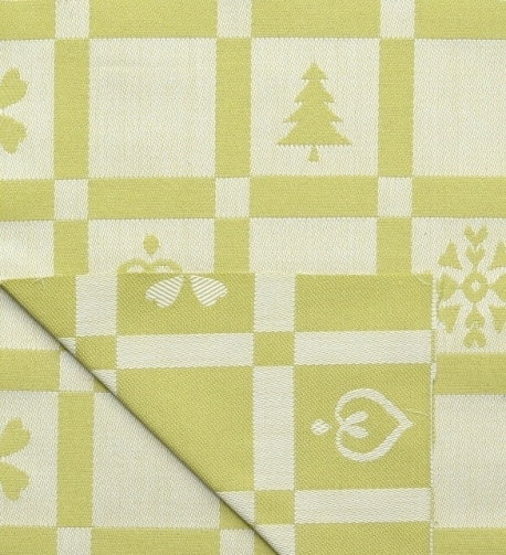 Vánoční metráž Sára 699 zelinkavá