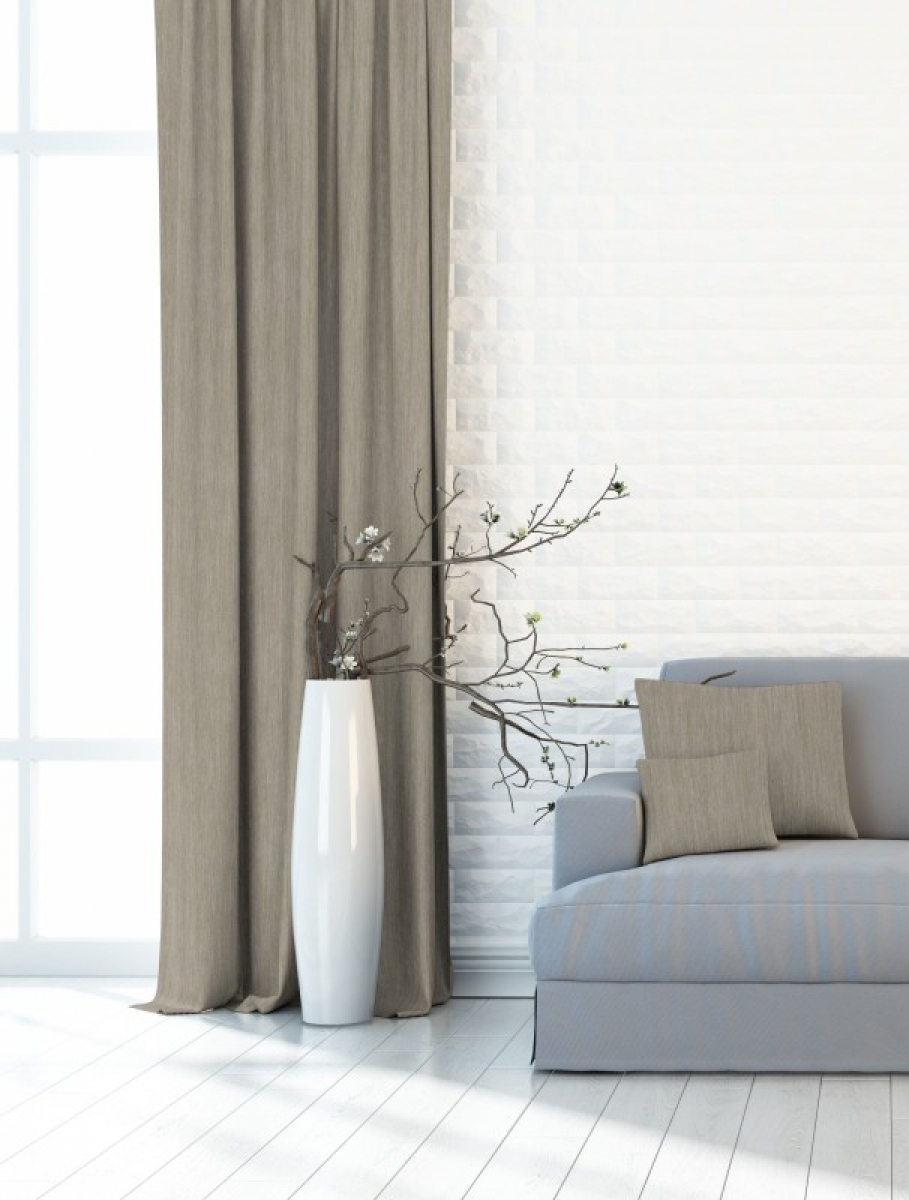 Blackout na zatemnění šedá melange