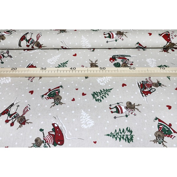 Vánoční bavlna - Vánoční sobi