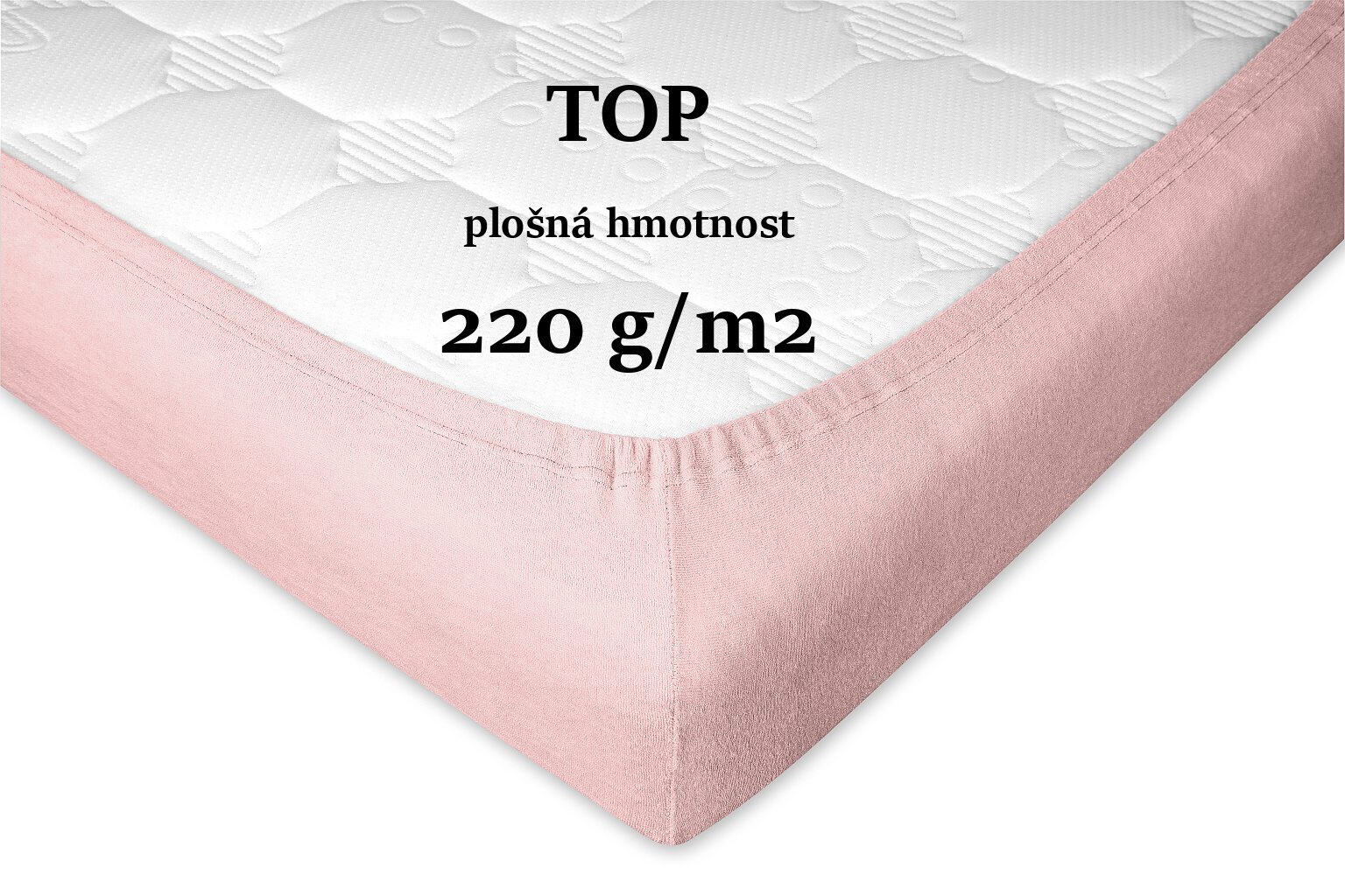 Prostěradlo froté pudrové