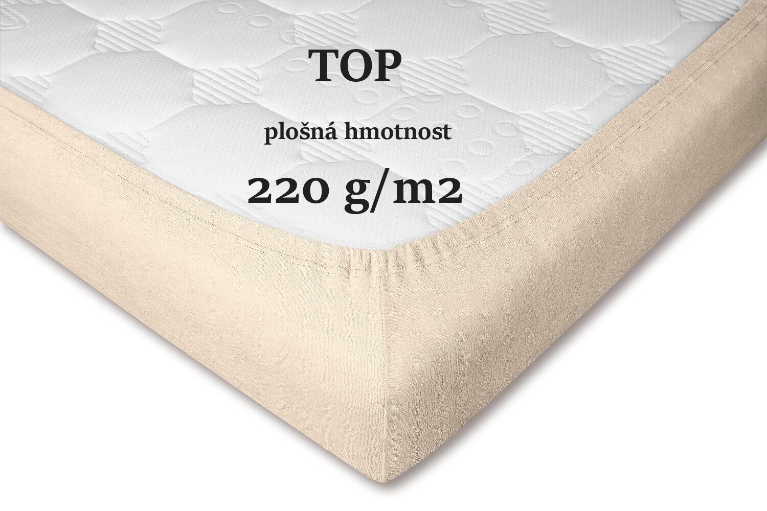 Prostěradlo froté banánové