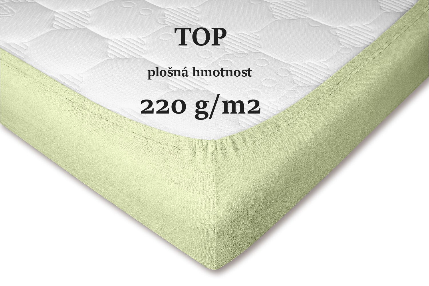 Prostěradlo froté hráškové