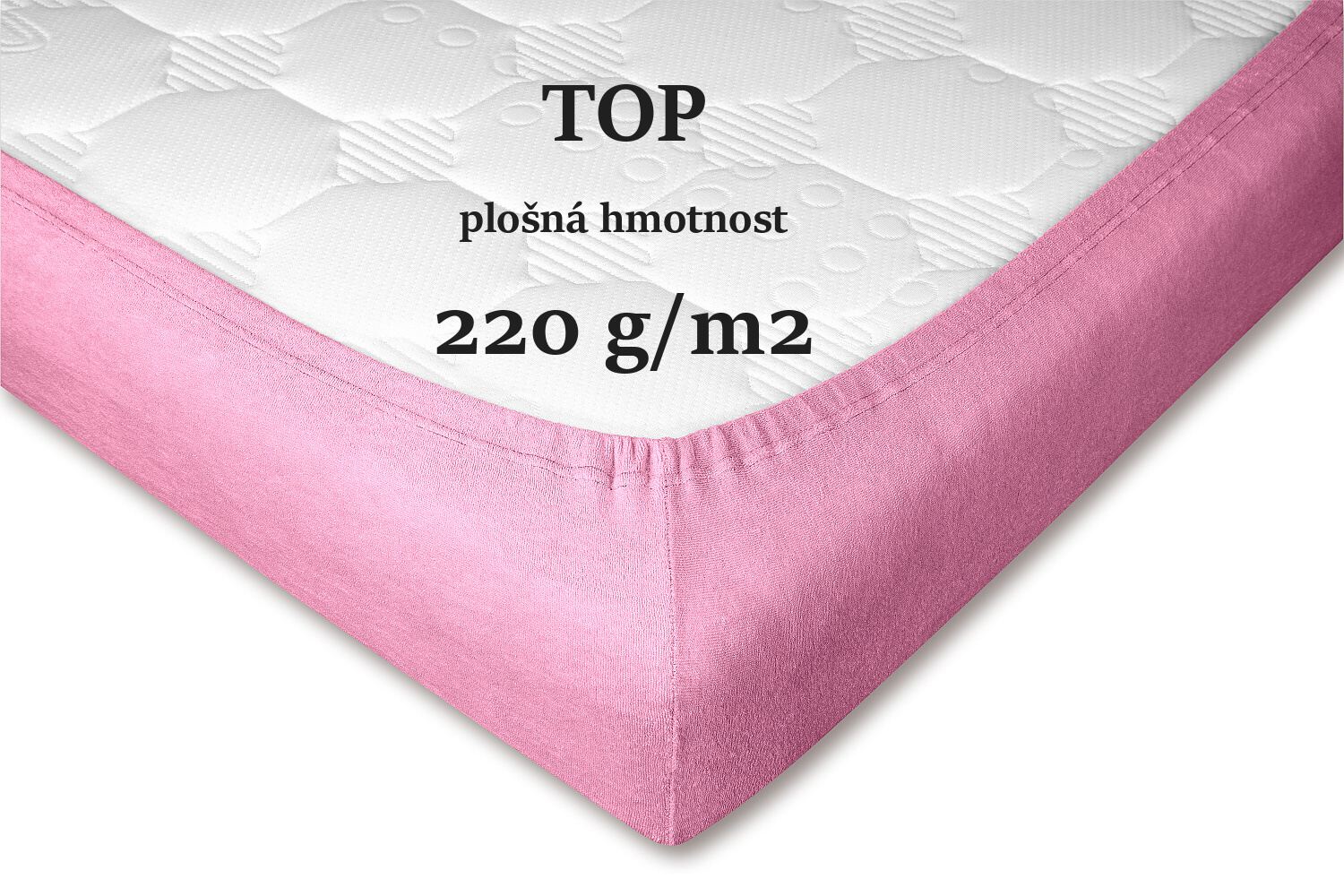 Prostěradlo froté starorůžové