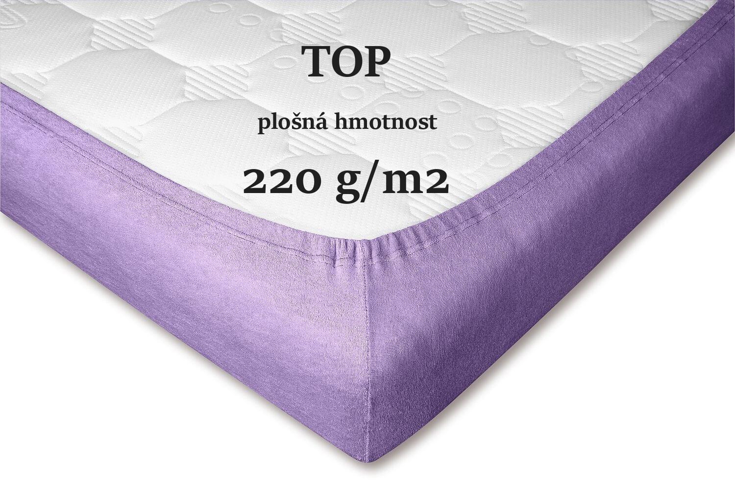 Prostěradlo froté fialové