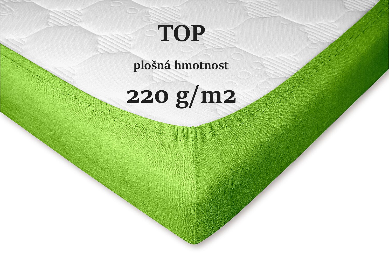 Prostěradlo froté kiwi