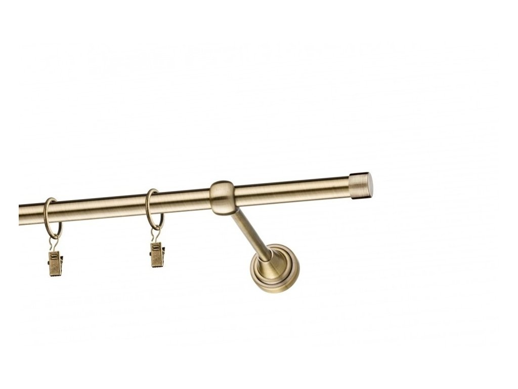 Garnýž Elegance mosaz antik, koncovka Rullo