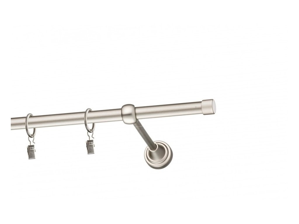 Garnýž Elegance Matný nikl, koncovka Rullo