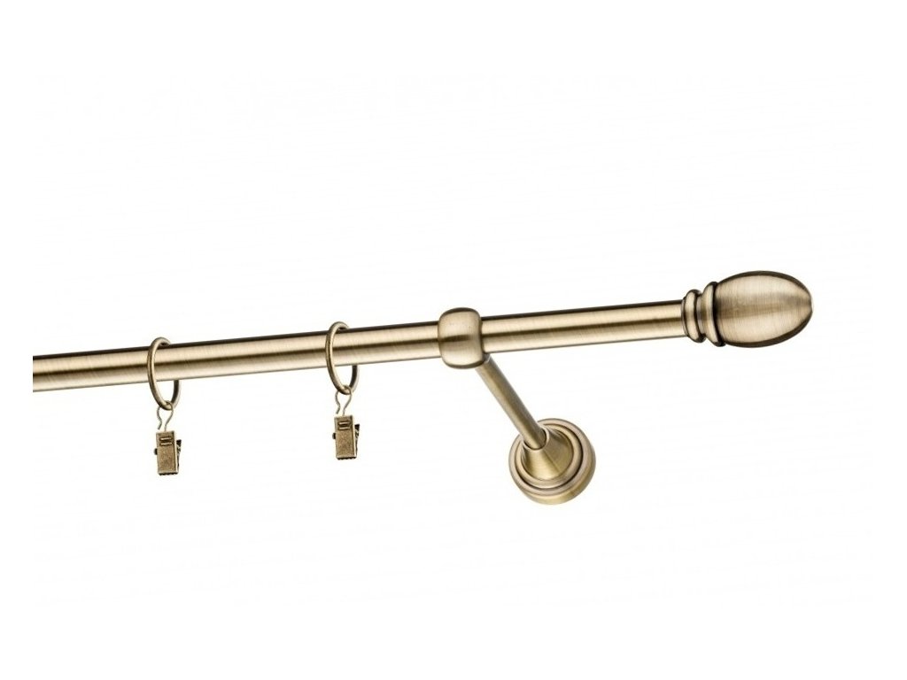 Garnýž Elegance mosaz antik, koncovka Solla