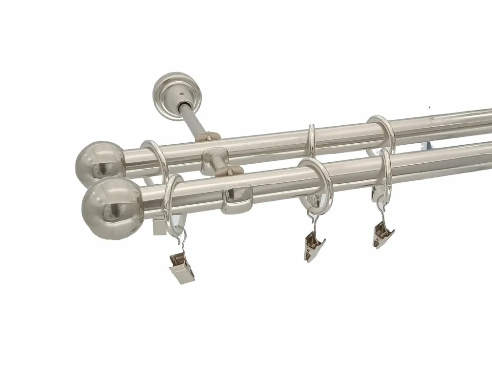 Garnýž Elegance Efekt nerez, koncovka Koule