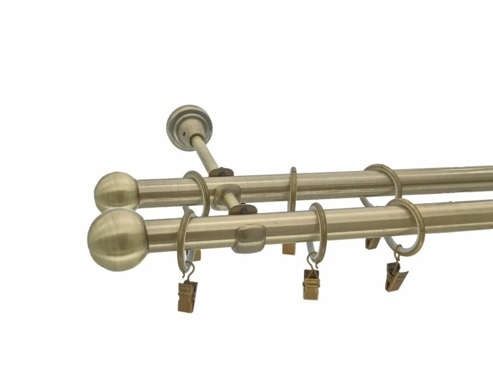 Garnýž Elegance mosaz antik, koncovka Koule