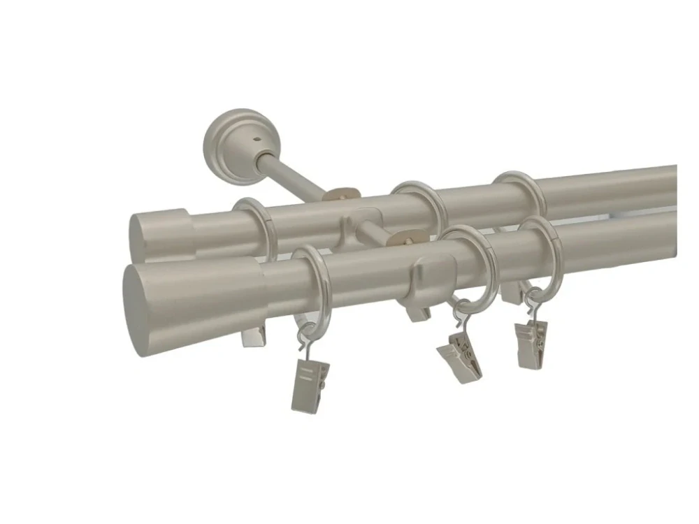 Garnýž Elegance Matný nikl, koncovka Metallic