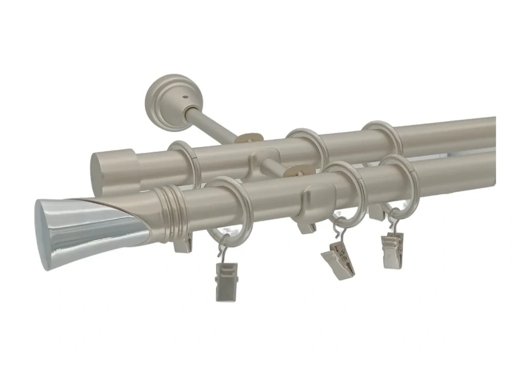 Garnýž Elegance Matný nikl, koncovka West