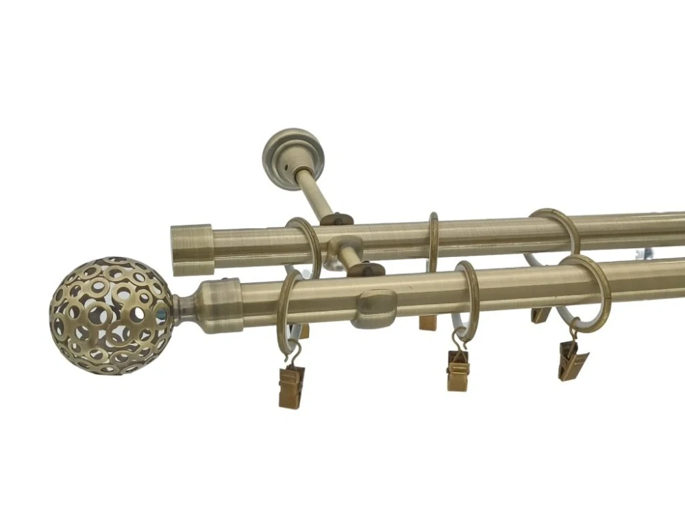 Garnýž Elegance Mosaz antik, koncovka Luxury