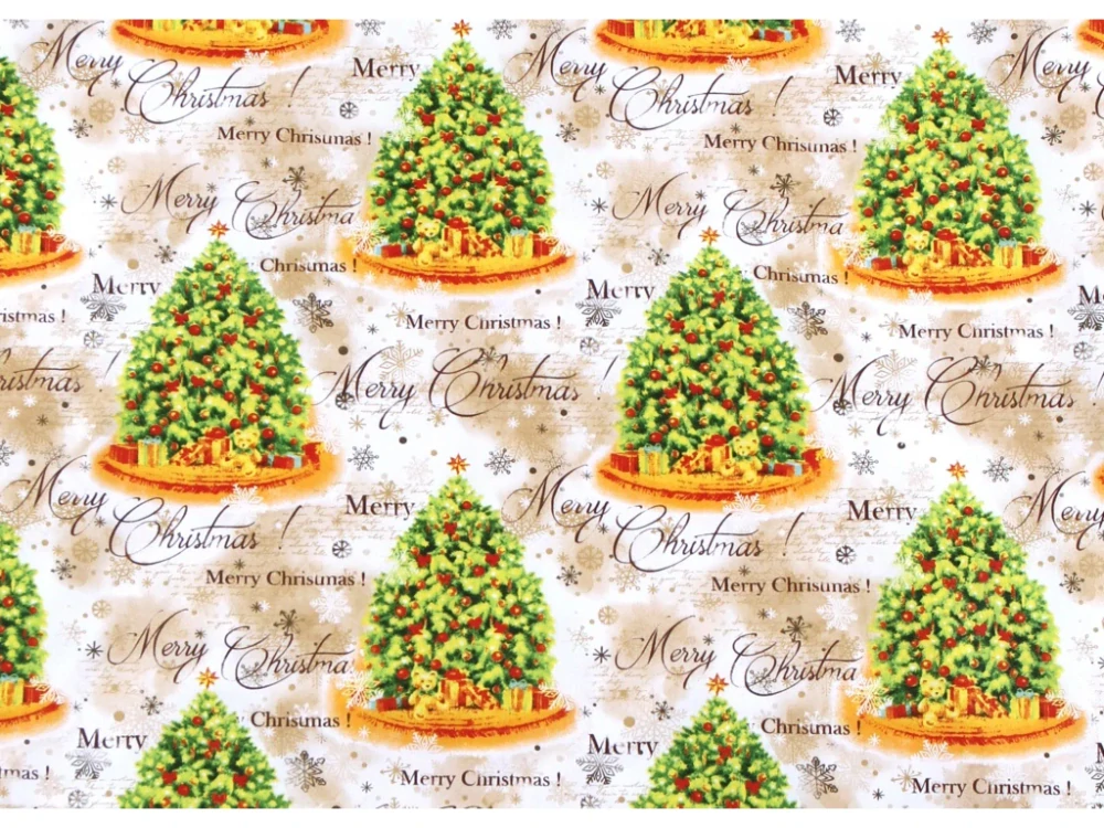 Povlečení vánoční bavlněné Vánoční Merry Christmas