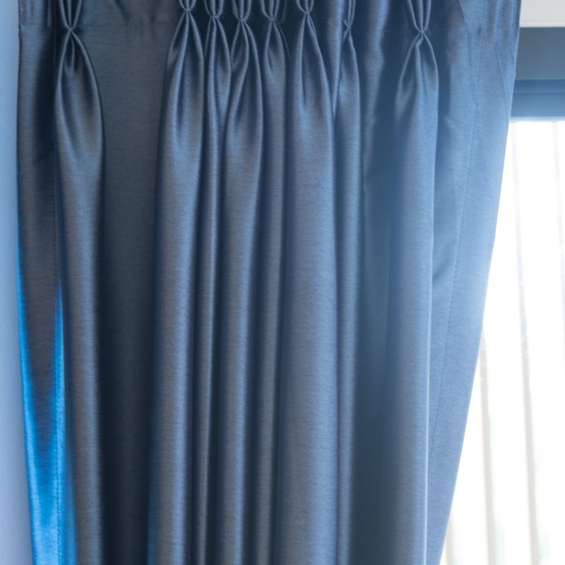 Závěsy Blackout modré na zatemnění