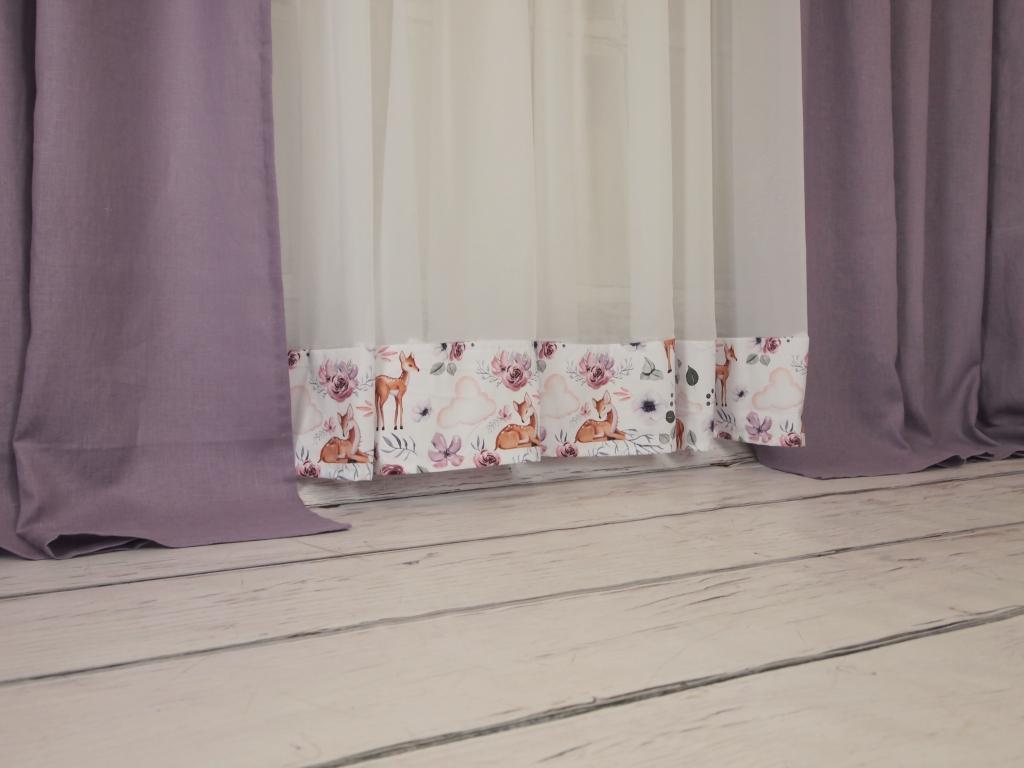 Voálová záclona do dětského pokoje