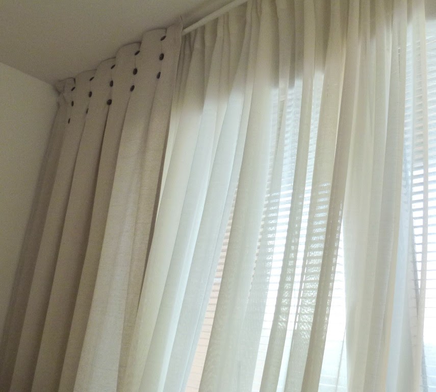 Voálová záclona, režná rustikální, smetanová