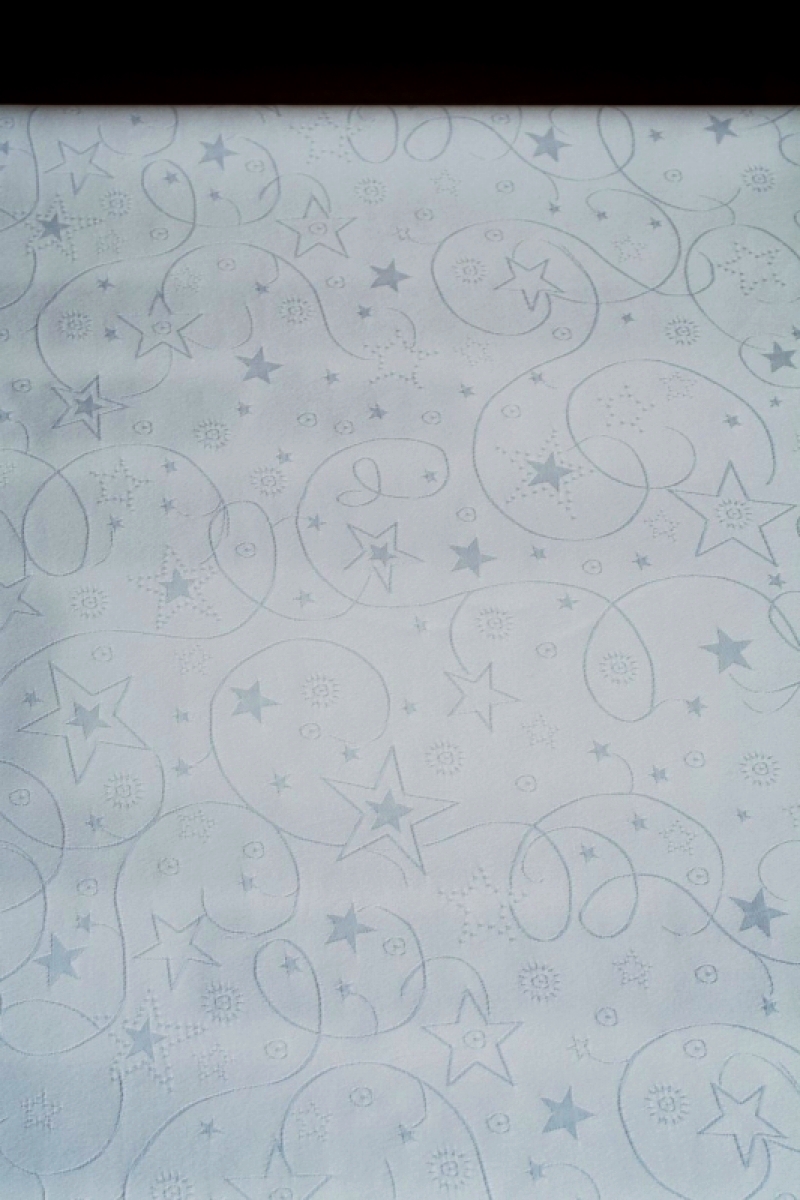 Vánoční ubrus Hvězdičky bílé